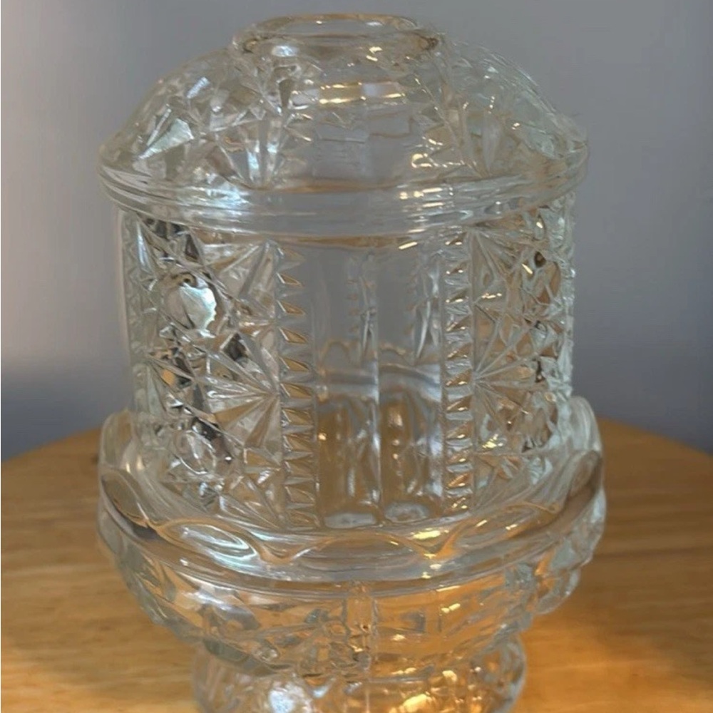 Vintage Indiana Bars and Stars Fairy Lamp